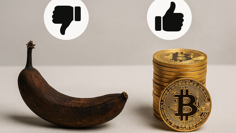 Bitcoin Metaphor: Fiat Currency is a Rotten Banana