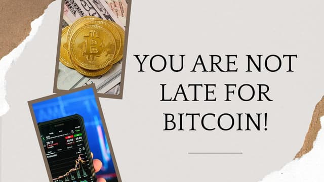 You did NOT “miss the boat“ of Bitcoin! You are not “late to the party.”